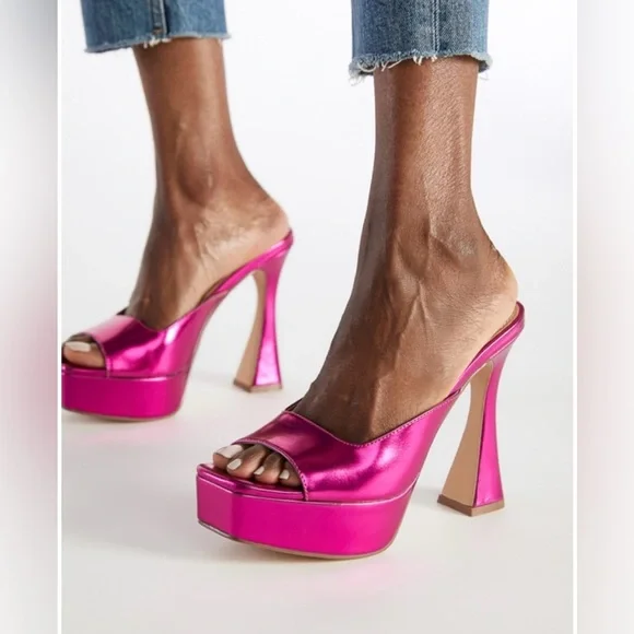 Cassia heeled mule by Just Fab size 8 - Picture 5 of 5